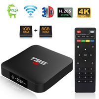 Android 7.1 TV Box, T95 S1 Smart Internet TV Box Amlogic S905W Quad Core 1GB/8GB with Digital Display HDMI Ultra HD 4K Ethernet 2.4GHz WiFi H.265 Video Decoder