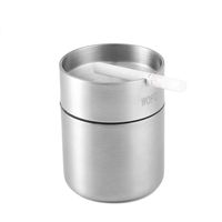 WOFO Car Ashtray Mini Size, Outdoor Windproof Stainless Steel Ashtrays with Lid, Automatically Extinguished Ash Tray for Outdoor/Indoor/Home/Office (Small)