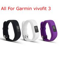 I-SMILE Replacement Wristband with Secure Clasps for Garmin Vivofit 3 Only(No Tracker, Replacement Bands Only)