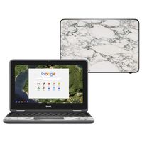 Mightyskins Skin Compatible with Dell Chromebook 11" 3180 - White Marble | Protective, Durable, and Unique Vinyl Decal Wrap Cover | Easy to Apply, Remove, and Change Styles | Made in The USA