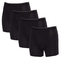 Kirkland Signature Men's Boxer Brief Pima Cotton 4 Pack (Medium, Black)