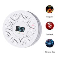 OUCAXIA Natural Gas Detector, Home Gas/Propane/Methane Gas Leak Detector, Leak Sensor Detector with Sound Light Promp and LED Display, Smaller 360 Degree Air Inlet, Simple Installation