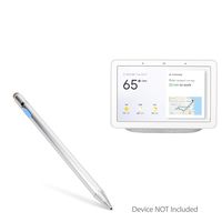Google Home Hub Stylus Pen, BoxWave [AccuPoint Active Stylus] Electronic Stylus with Ultra Fine Tip for Google Home Hub - Metallic Silver