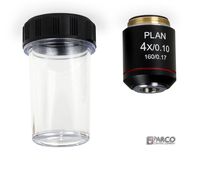 Parco Scientific 58A-0541 4X Plan Achromatic DIN Microscope Objective Lens