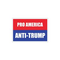 Pro America Patriotic No Hate Peace Love Impeach Trump Anti-Trump 3M Vinyl Decal Bumper Sticker 4x6 inches