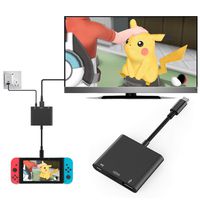 USB C to HDMI Adapter, USB 3.1 Type C Hub to HDMI 4K,USB 3.0 Port, USB C Charging Port Converter Adapter for MacBook, Chromebook Pixel, iMac, Nintendo Switch, Samsung Galaxy S8/S9 Plus