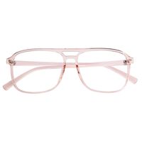 Lumderio Blue Light Blocking Glasses Anti Blue Rays Healthy Eye Glasses Blue Light Coating Computer Gaming Optical Eyewear Non-prescription Women (Transparent Pink)
