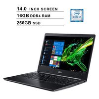 Acer 2020 Aspire 5 Newest 14 Inch FHD 1080P Laptop, 8th Gen Intel 4-Core i7-8565U up to 4.6GHz, Intel UHD 620, 16GB DDR4 RAM, 256GB SSD, Webcam, HDMI, WiFi, Bluetooth, Windows 10 Home