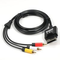 Childhood 1.8M Audio Video AV RCA Video Composite Cable Cord For Xbox 360 Slim