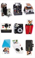 Polaroid PL2X3SPLRCAMERA Colorful & Decorative Camera Stickers for 2x3 Photo Paper, Colorful