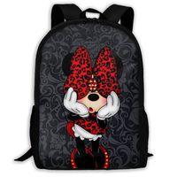 Lightweight Backpack Briefcase Laptop Shoulder Bag Minnie Mouse Classic Basic Water Resistant Daypack Bag