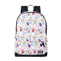 PINGJING BTS Bangtan Boys Canvas Daypack Laptop Bags College Bag V Suga Jimin Backpack School Bag