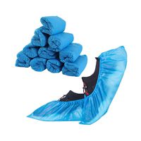 LyncMed Shoe Covers Disposable Shoe & Boot Covers Waterproof Slip Resistant Shoe Booties One Size Fits Most (Pack of 100)