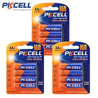 LR6 AA E91 AM3 MN1500 Alkaline Batteries 12Pcs