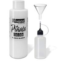 Jacquard Pinata Blanco White Color 4oz, Pixiss 20ml Needle Tip Applicator Bottle and 1.5 Inch Funnel Bundle for Yupo and Resin