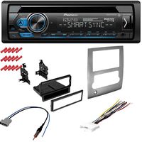 CACHÉ KIT498 Bundle w/Single Din Car Stereo Bluetooth CD Receiver for 2008-2012 Nissan Titan w/Smart Sync, Pandora Control, Spotify, Front USB, AUX Input w/in Dash Installation Kit (5item)