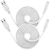 USB Charging Cables Compatible Nintendo 3DS, 3DS XL, AFUNTA 2 Pack USB Charger Cord Compatible 3DSXL, 10ft/3m - White