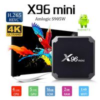 YUTMART Android 7.1.2 X96 Mini 2GB 16GB Quad Core Tv Box 4K HD H.265 Set Top Box