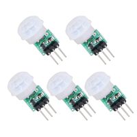 XtremeAmazing 5 Packs PIR Motion Sensor Detector Modules IR Pyroelectric Infrared DC 2.7 to 12V