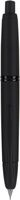 Pilot Vanishing Point Collection Retractable Fountain Pen, Matte Black Barrel, Blue Ink, Medium Nib (60581)