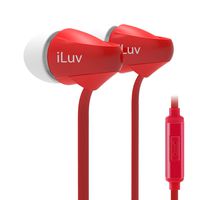 ILUV PPMINTSRD Peppermint Talk in-Ear Earbuds with Microphone (Red)