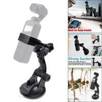 Insaneness for DJI Osmo Pocket Vehicle Windshield Suction Cup Car Mount 1/4 Bracket Holder ... (A)