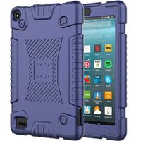 JKRED for Amazon Kindle All-New Fire 7 2019 Case - Rugged Light Weight Anti Slip Friendly Shock Proof Silicone Protective Cover for Amazon Kindle All-New Fire 7 2019 (Blue)