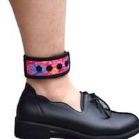 DDJOY Ankle Strap for Compatible with Fitbit & Garmin, Ankle Band for Compatible with Charge 2/3 Alta/HR Flex/2 Fitbit One or Garmin Vivofit/2/3/4, Ankle Band for Men and Women (Fishes, X-Large)