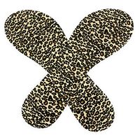 Happystep 3/4 Length Thin Shoes Insoles for High-Heels and Sandals, Cushion for Heel and Ball of Foot, 1 Pair Leopard (Women Size 5-7)