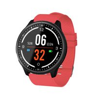 Fitness Tracker，Fashion Round HD Screen Smart Watch with Multi Health Functions Heart Rate Sleep Monitoring Blood Pressure Bluetooth Sports Band for Men Women New Year Gifts(Red) Boens