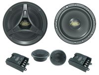 Lanzar Upgraded 6.5" 2 Way Coaxial Speaker Component System Kit - 200 Watt Peak 55 - 20 kHz Frequency Response 4 Ohm and One Pair Tweeter w/ Passive Crossover Network and 3 Mounting Options - DCT6KT
