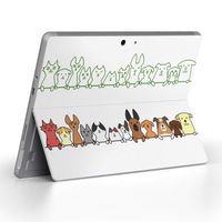 igsticker Ultra Thin Premium Protective Back Stickers Skins Universal Tablet Decal Cover for Microsoft Surface Go (2018) 009565 Dog　Cat　Animal