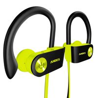 Bluetooth Headphones, Anbes Wireless Earbuds, IPX7 Waterproof Sports Earphones with Ear Hooks & Mic, HD Stereo in-Ear Headphones Gym Running Workout, 8 Hours Battery Noise Canceling Headsets