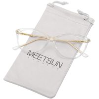 MEETSUN Blue Light Blocking Glasses for Women Computer Gaming Reading Eye Strain Reduce, Eyeglasses Frame-Clear Lens Filter Anti Blue Ray - Glare Lens Clear-Frame