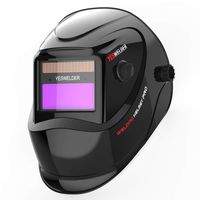 YESWELDER True Color Solar Powered Auto Darkening Welding Helmet, Wide Shade 4/9-13 for TIG MIG ARC Weld Hood Helmet