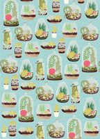 Terrariums Rolled Gift Wrap Paper