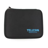 TELESIN Shockproof Shock-resistant Protective Travel Carry Bag Case for Gopro Hd Hero 3 Hd3+ 2 1 Camera & Gopro Accessories (S, M, L) (Medium, Black)