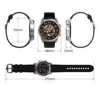 KW99 Smart Watch WiFi Cell Phone All-in-One Bluetooth Android SIM Card with GPS,Camera,Heart Rate Monitor,Google map (Black)