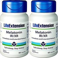 Life Extension Melatonin Lr/xr, 60 Count 2 Pack