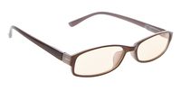 UV Protection, Anti Glare,Anti-Reflective Small Computer Reading Glasses（Brown，+2.25）