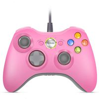 Xbox 360 Controller, VOYEE Design Wired Controller Gamepad for Microsoft Xbox 360 & Slim/Windows/PC (Pink)