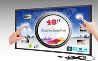 LCD/LED 10 Touch IR Overlay Touch Screen Frame Panel Interactive 48" 16:9 - No Glass
