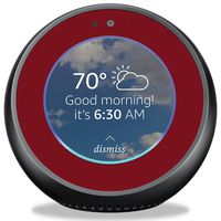 MightySkins Skin Compatible with Amazon Echo Spot - Solid Burgundy | Protective, Durable, and Unique Vinyl Decal Wrap Cover | Easy to Apply, Remove, and Change Styles | Made in The USA