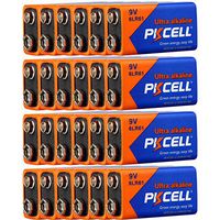 24 Pack 9V Battery Alkaline Battery 6LR61 for Smoke Detectors