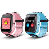 Smart Watch for Kids, Children Wrist Watch with 1.44inch Touchscteen GPS/LPS Traacker with Two Way Call Voice Chat Anti-Lost SOS LED Flashlight, Activity Tracker Watch for Boys and Girls(Blue)