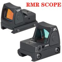 Laecabv RMR Red Dot Sight Tactical Adjustable Collimator Mini Reflex Scope Red Dot Pistol Optic Sight 3.25 MOA Scope Fit 20mm Weaver (Black)