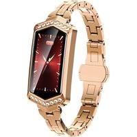  Orcbee  _J1 Women Blood Pressure&Heart Rate Sport Smart Watch Bracelet for Android iOS (Gold)