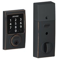 Schlage Lock Company BE468CEN716 Connect Century Touchscreen Deadbolt, Aged Bronze
