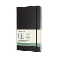 Moleskine Classic 12 Month 2020 Weekly Planner, Hard Cover, Large (5" x 8.25") Black