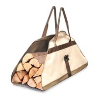 Pyle Armor Shield Log Carrier Bag, Safe Transport for Firewood, 40'' L x 25'' (Opened) Shoulder Strap 55'' (Extended), Splash Guard, Air Vents, Padded Handles, Custom Fit, Warranty (PVCLG85)